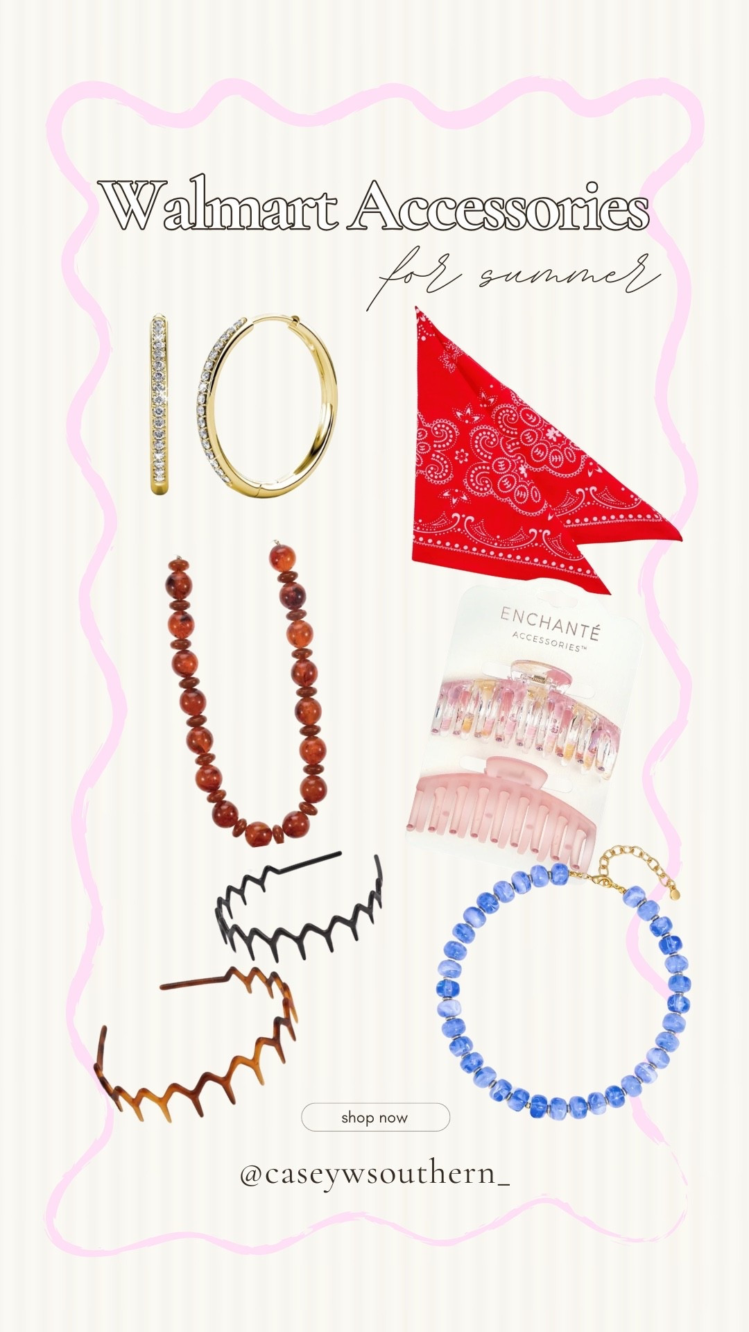 Walmart, accessories perfect for summer! ￼

#LTKootd #LTKgrwm #LTKSeasonal