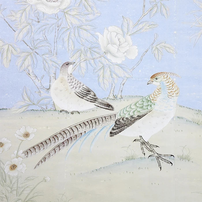 Vincennes in French Blue Wallpaper Swatch | Caitlin Wilson Design