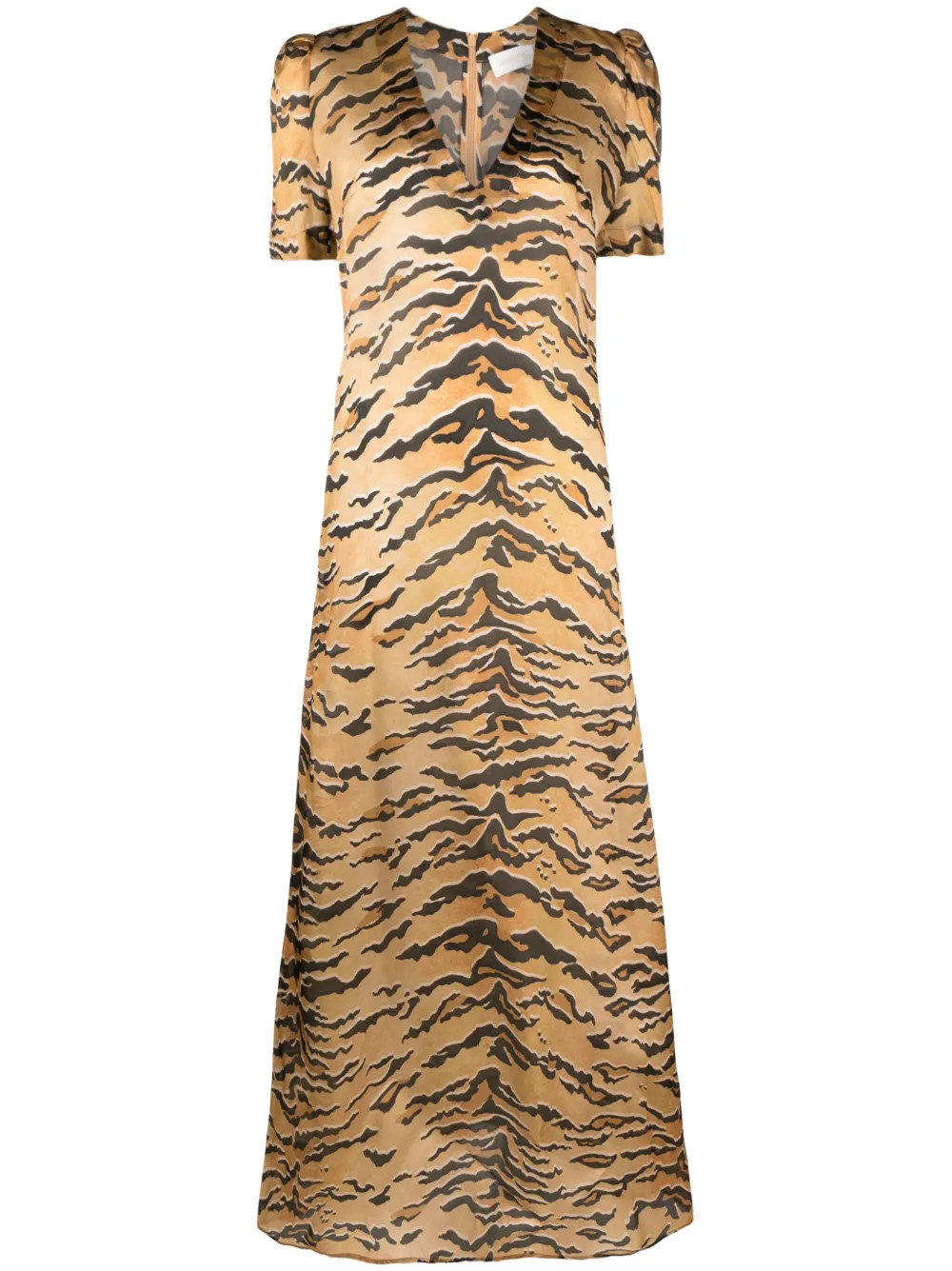 ZIMMERMANN Matchmaker tiger-print Maxi Dress - Farfetch | Farfetch Global