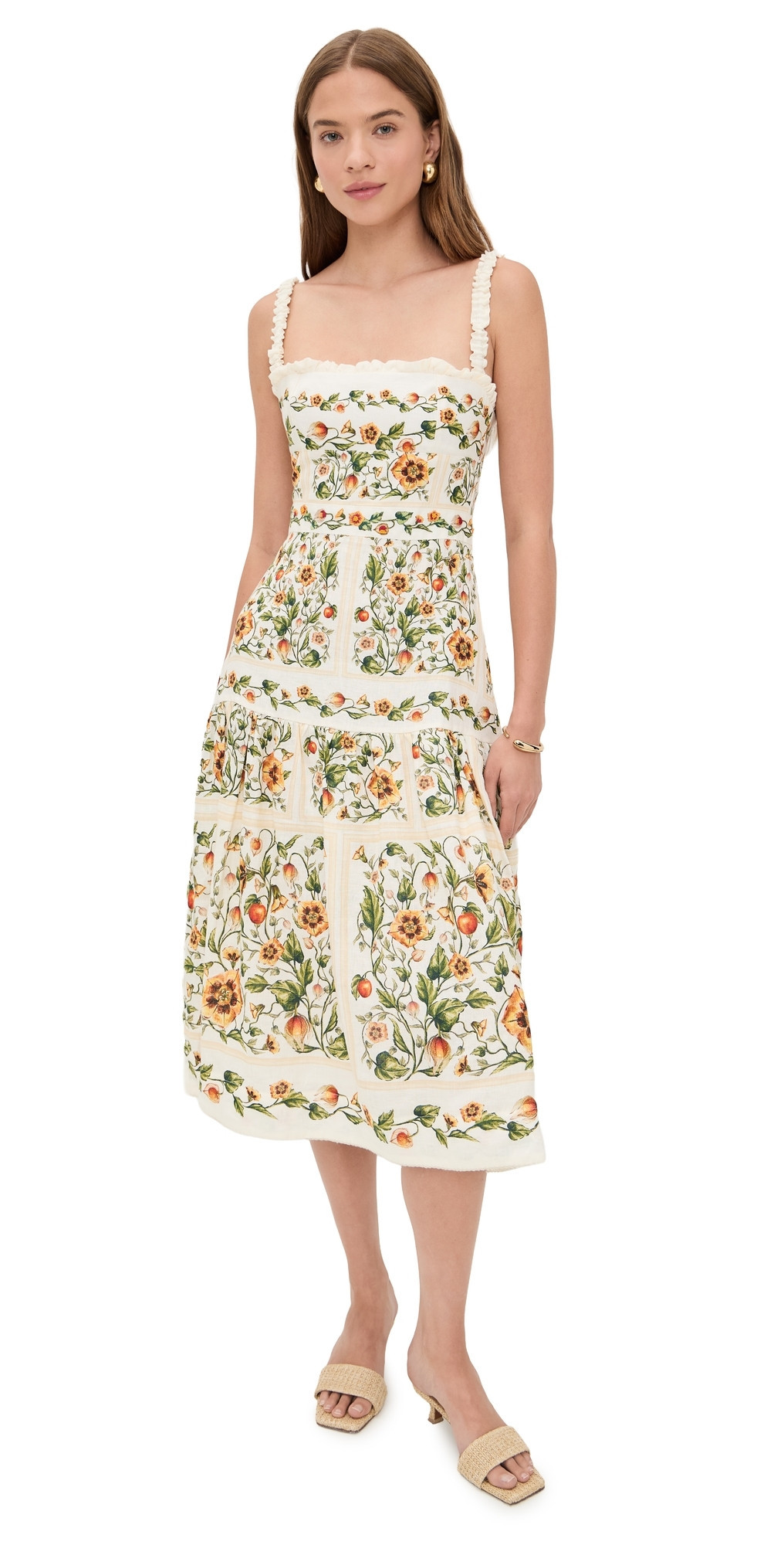 Agua by Agua Bendita Nispero Uchuva Midi Dress Multicolor S | Shopbop