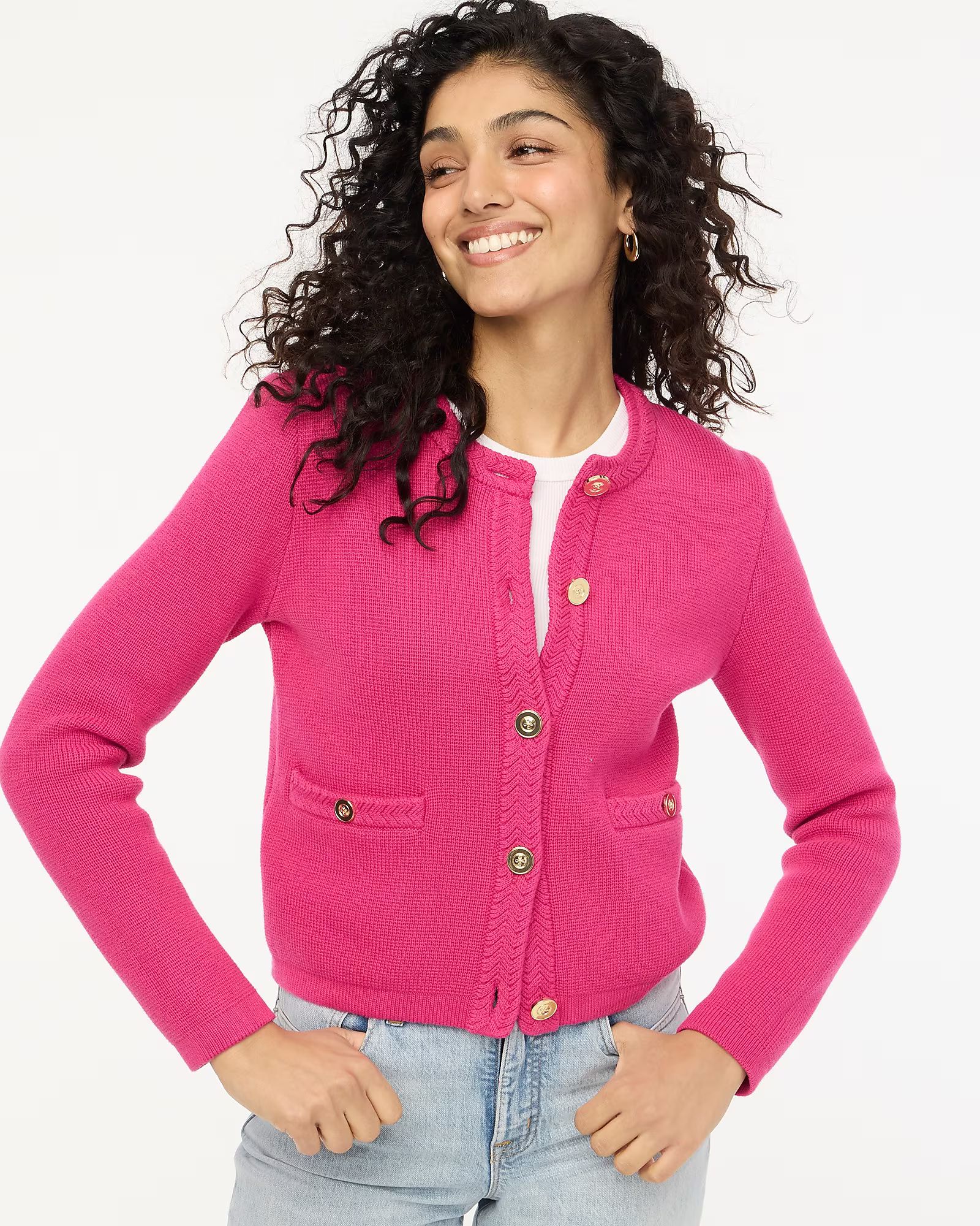 Cotton lady jacket cardigan sweater | J.Crew Factory