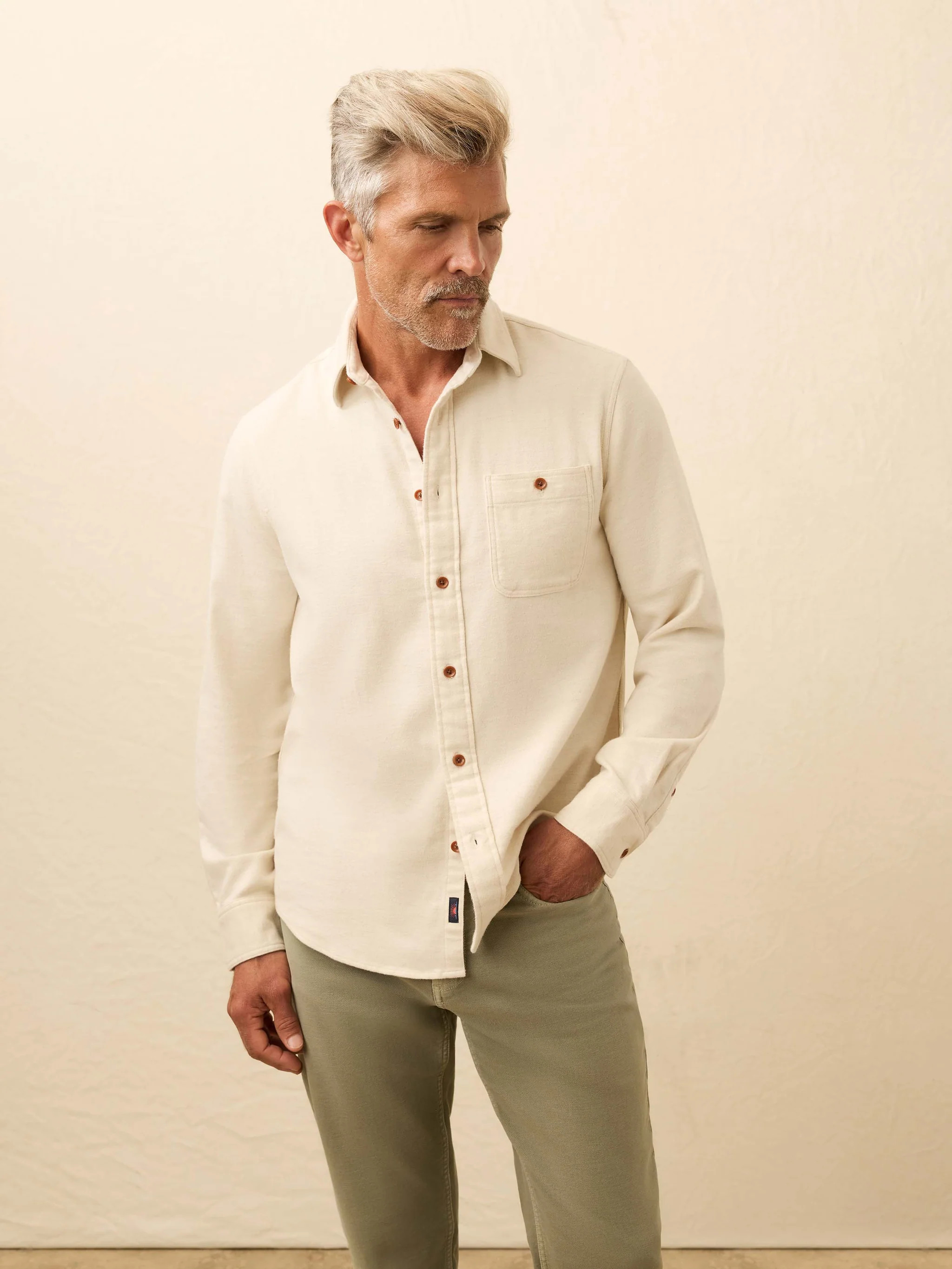 Super Brushed Flannel - Snow Coast | Faherty