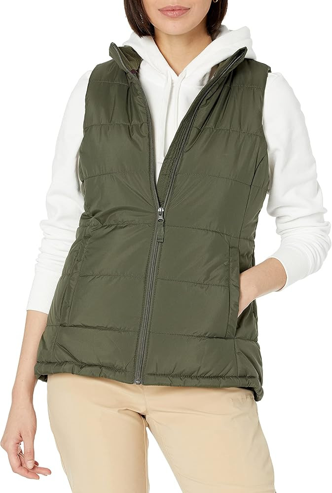 Amazon Essentials Women's Mid-Weight Puffer Vest | Amazon (US)