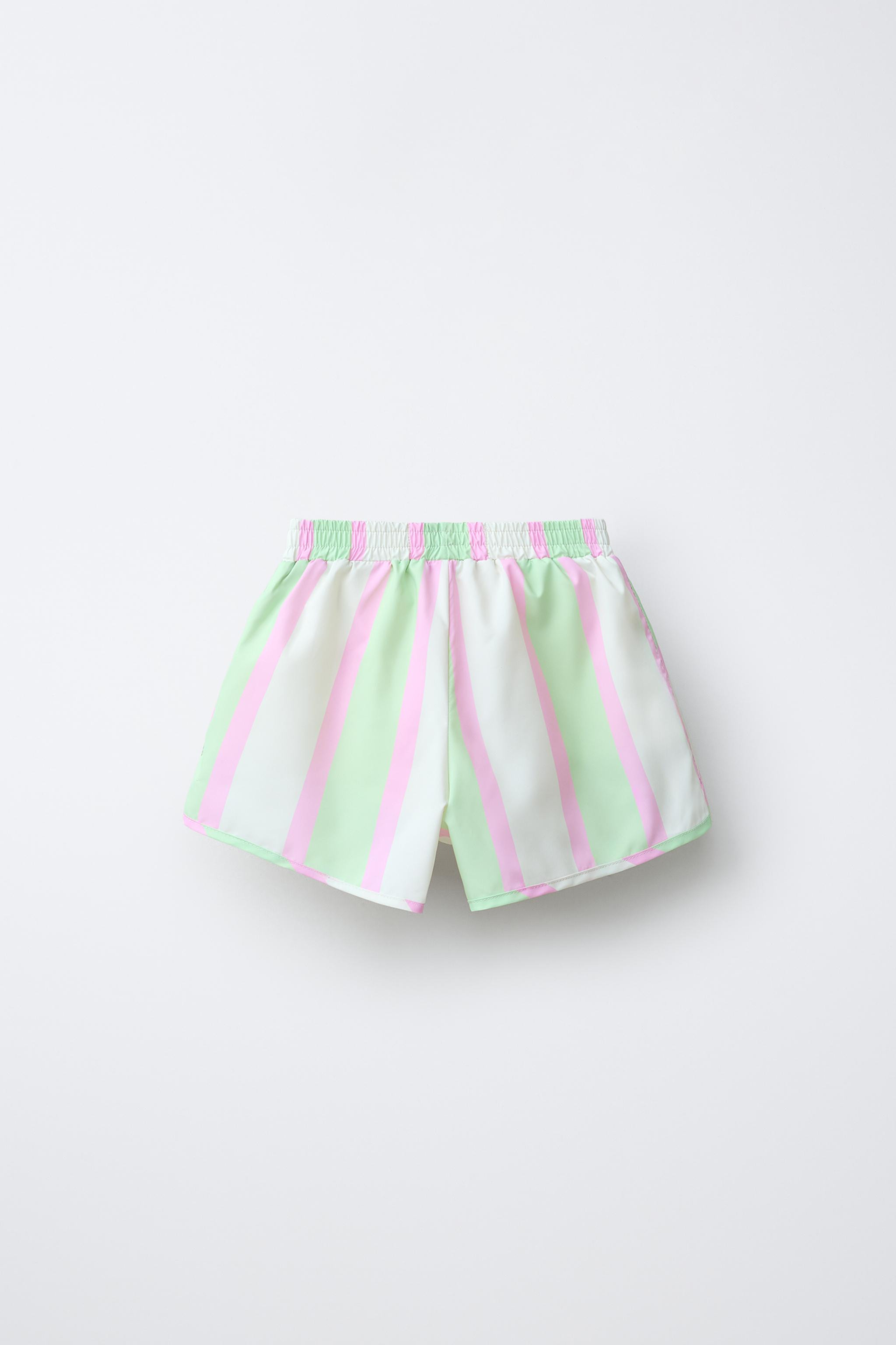 WATER REPELLENT STRIPED SHORTS | Zara US