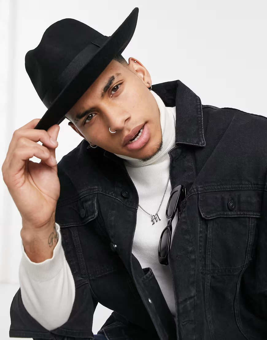 Amour black fedora hat | ASOS (Global)