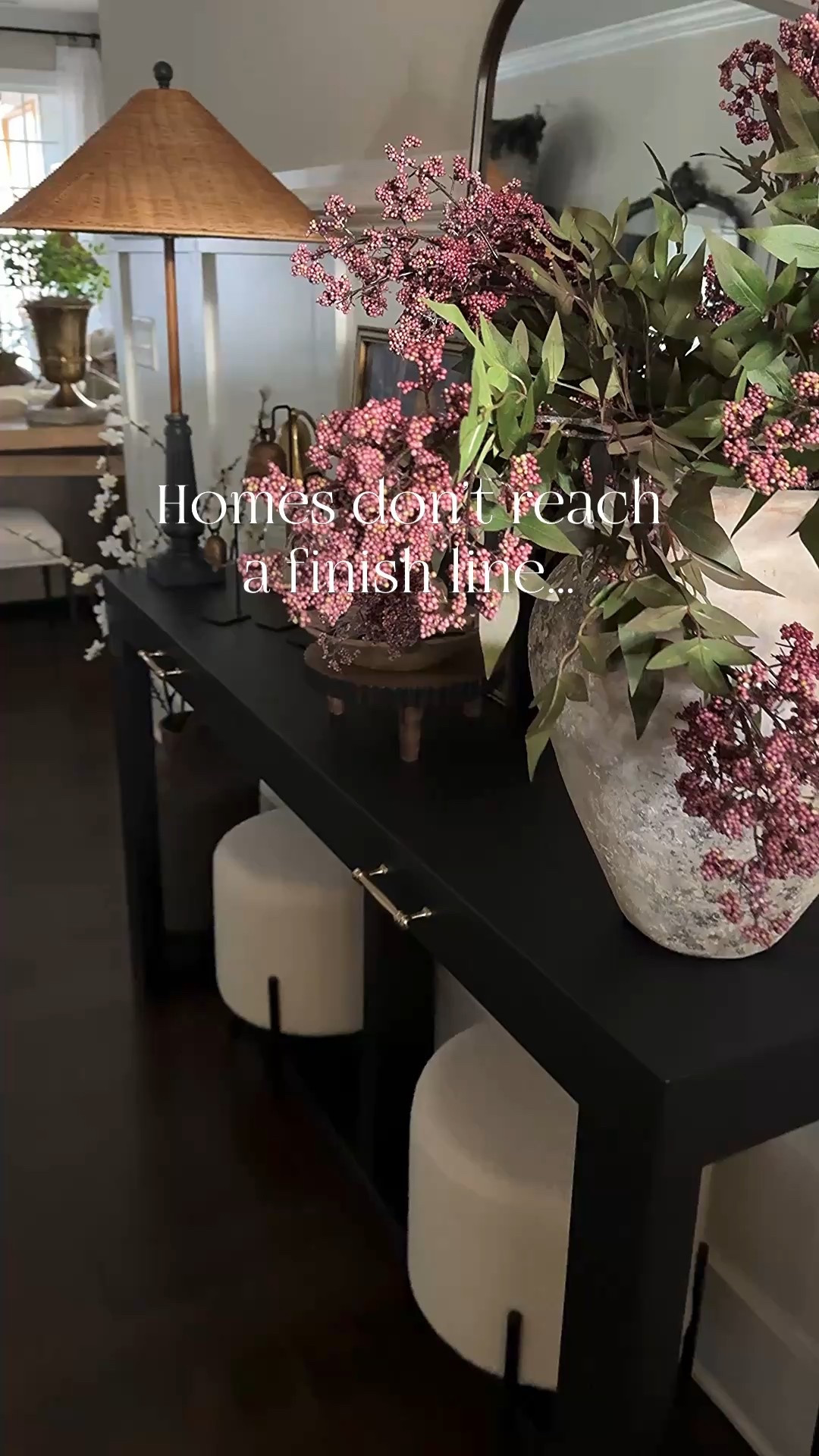 Our homes are constantly evolving!!

Faux plum stems, console table, vintage wood bowl, glass cylinder, rice stems, flameless candles, round coffee table, pedestal bowl, grapevine balls, black metal candle holders, brown ribbed candles, upholstered chair, neutral floral blanket, floral throw pillow, floor lamp with woven shade, woven storage boxes, 
Woven vase, ficus stems, linear chandelier, heart garland, vintage magnifying glass, pineapple snuffer


#LTKHome #LTKstorytime #LTKSeasonal