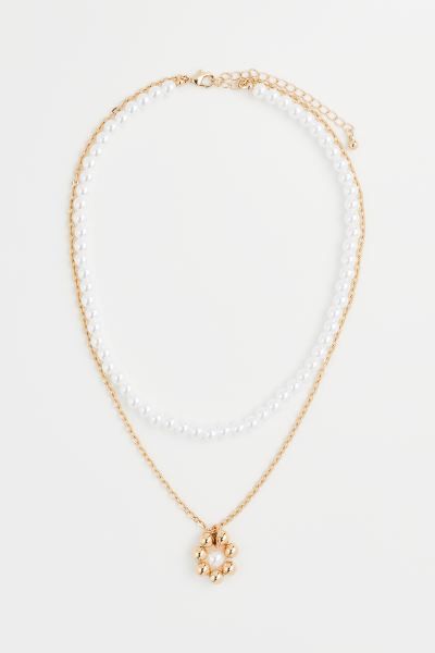 Double-strand Pendant Necklace | H&M (US)