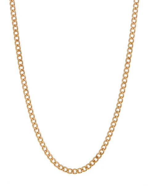 The Classique Skinny Curb Chain (5mm)- Gold | LUV AJ