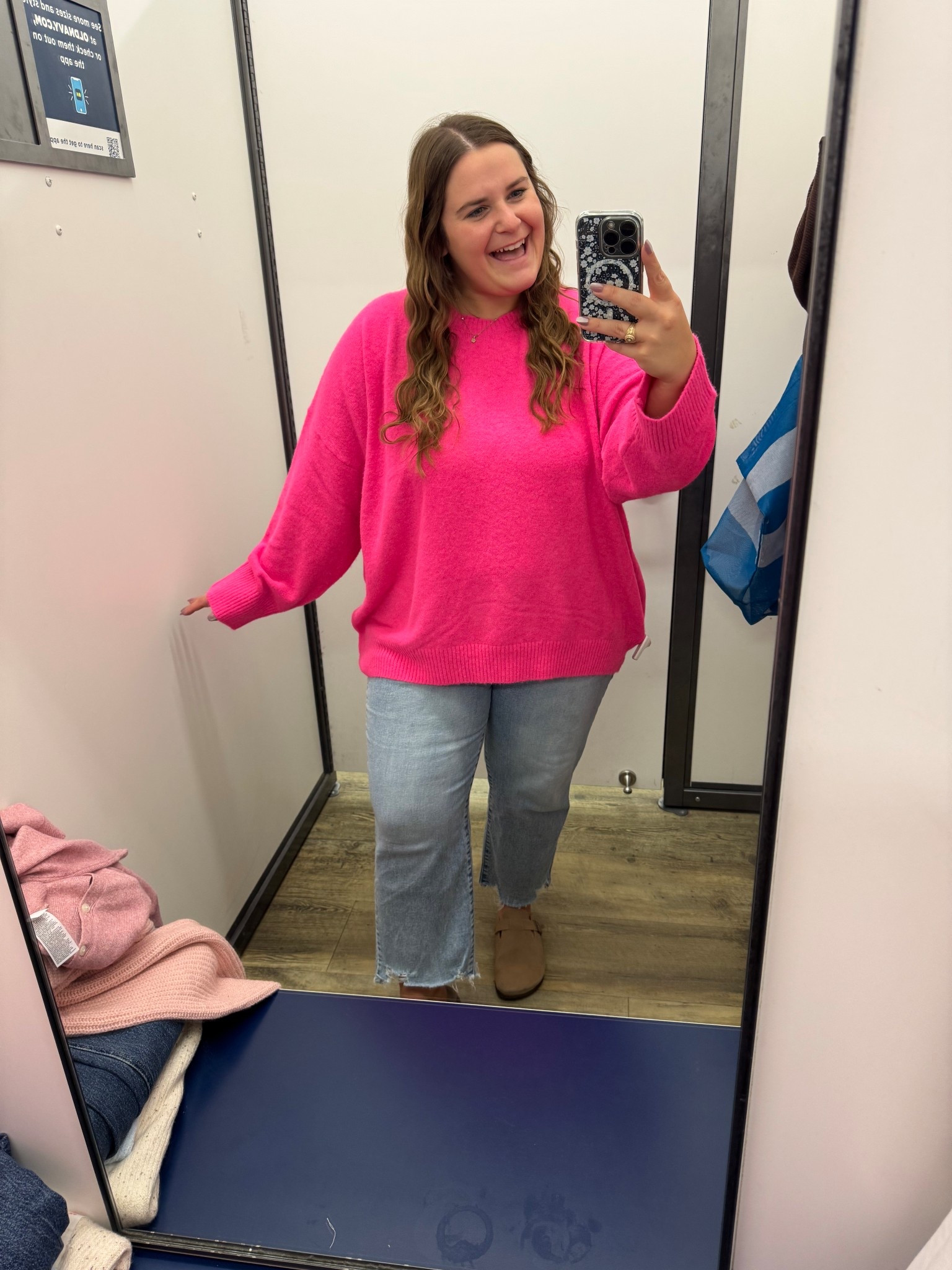 Loved this hot pink sweater! Super cute pop of color! 

#LTKPetite #LTKMidsize #LTKPlusSize