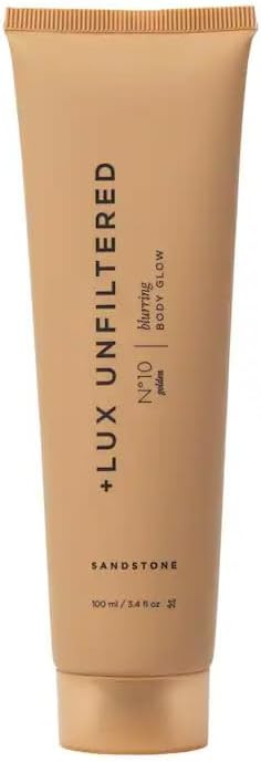 + Lux Unfiltered Golden Era N°10 Blurring Body Glow Lotion - Instant Body Shimmer Lotion, Shimmer Body Lotion that Blurs Imperfections & Hydrates - Shea Butter, Squalane & Vitamin C - Sandstone 3.4 oz | Amazon (US)