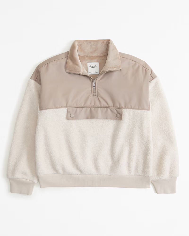 Sherpa and Nylon Anorak | Abercrombie & Fitch (US)