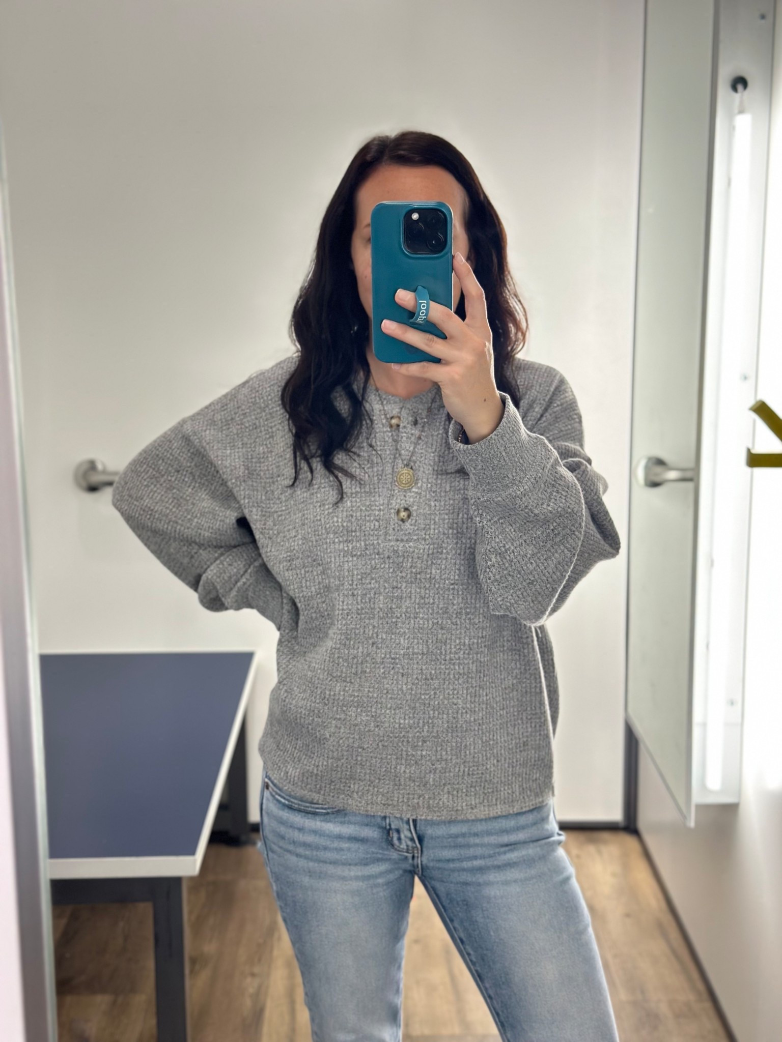 Oversized cozy waffle henley top!! 
Looove this so much! 🤩
You can dress it up or wear it casual. Comes in a bunch of other colors too! 🙌🏻
#oldnavy #oversized #waffleknit #womenstop #cozy #like #comment #save #share #follow 

#LTKFindsUnder50 #LTKootd