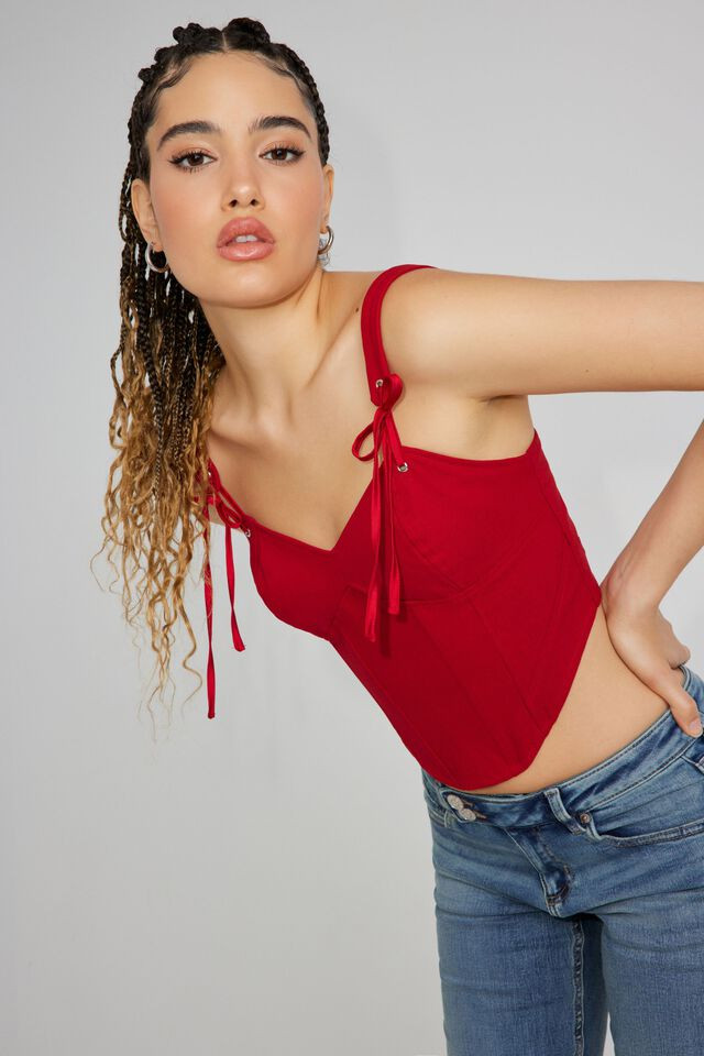 Tie Strap Bustier | Garage Clothing