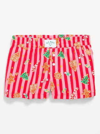 Flannel Plaid Boxer Pajama Shorts for Girls | Old Navy (US)