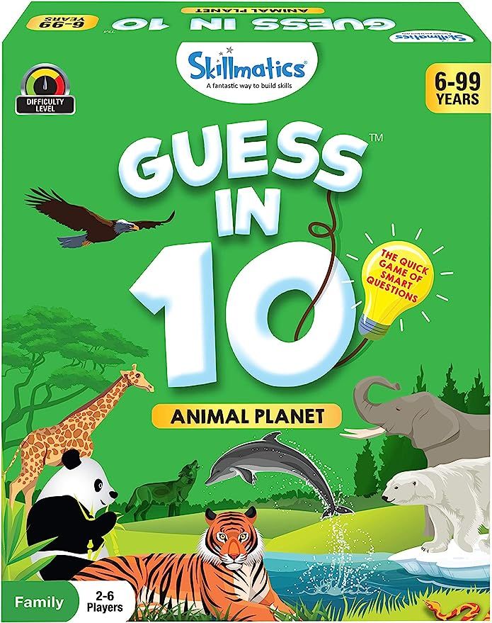 Skillmatics Card Game : Guess in 10 Animal Planet | Gifts for 6 Year Olds and Up | Super Fun for ... | Amazon (US)