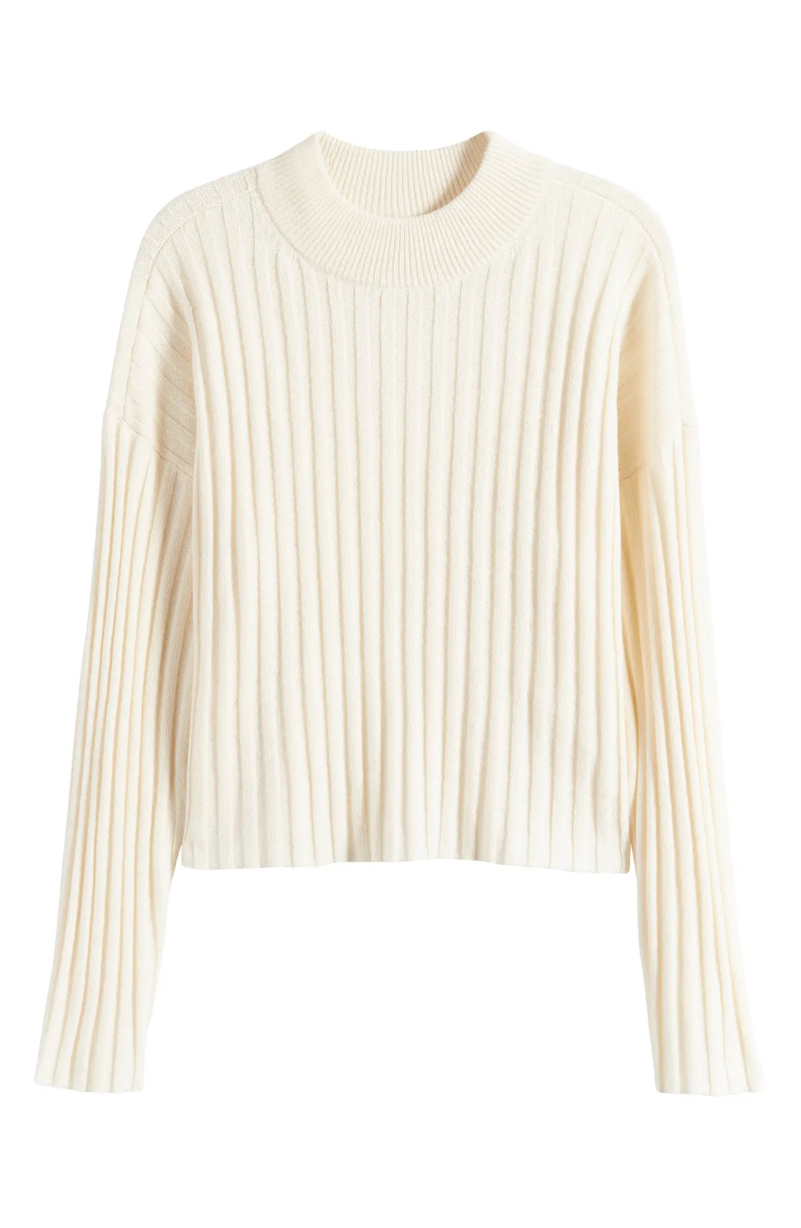 Madewell Mock Neck Crop Sweater | Nordstrom | Nordstrom