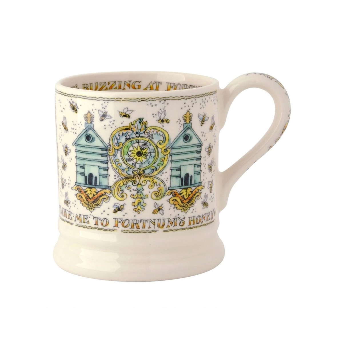 Fortnum's Emma Bridgewater Beehive Design Half-Pint Mug | Fortnum & Mason