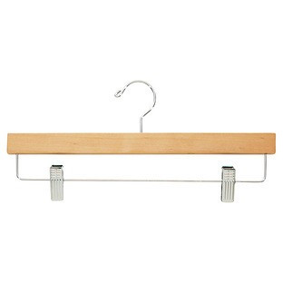 Natural Wooden Skirt Hanger | The Container Store