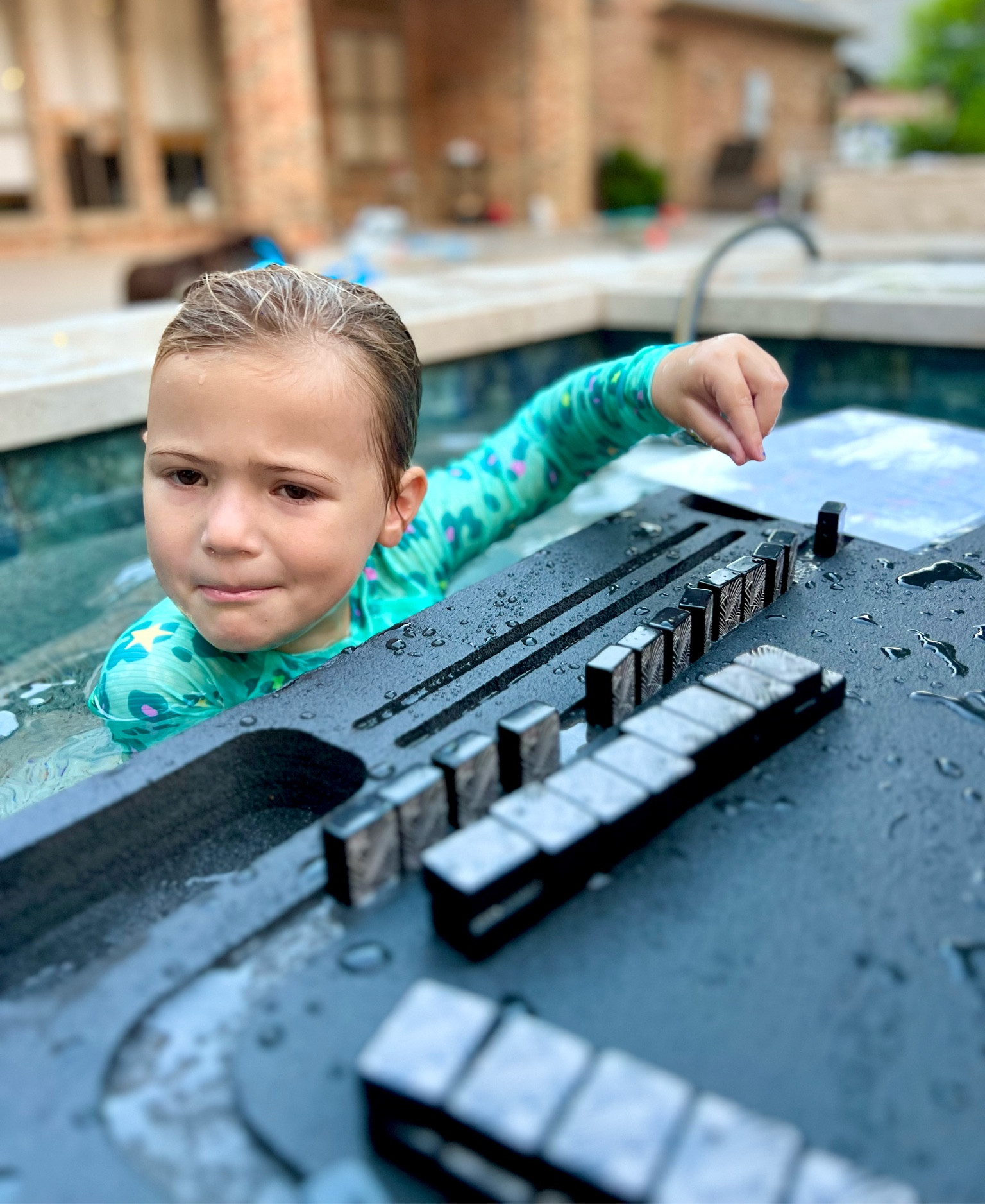 Hot tub Mah-Jong?! Yes, please! Love our board game float. 

#LTKSeasonal