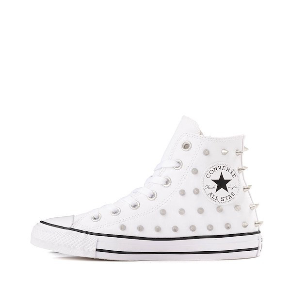 Womens Converse Chuck Taylor All Star Chrome Queen High-Top Sneaker - White | Journeys