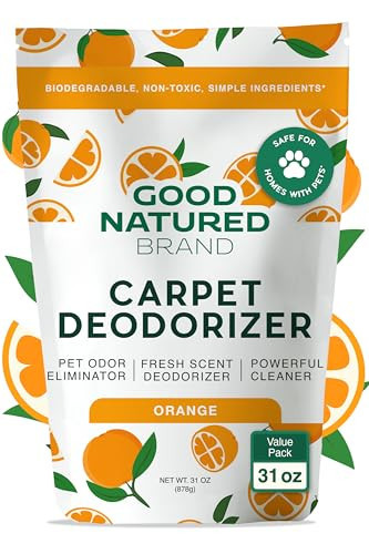 Good Natured Brand | Carpet Deodorizer & Freshener Powder | 31 oz Pet Odor Eliminator for Strong Odor & Pet Urine | Fresh Natural Sweet Orange Scent | Safe for Homes with Pets | Amazon (US)