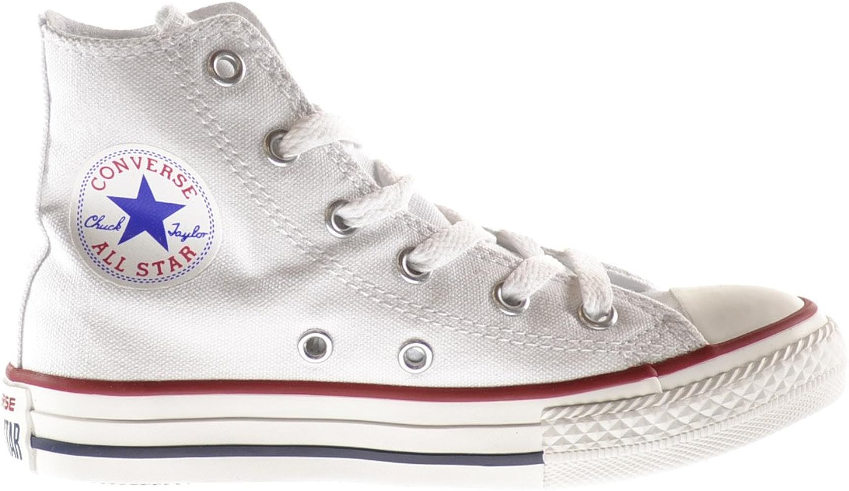 Converse Chuck Taylor Core HI Little Kids Shoes Optical White 3j253 (2.5 M US) | Amazon (US)