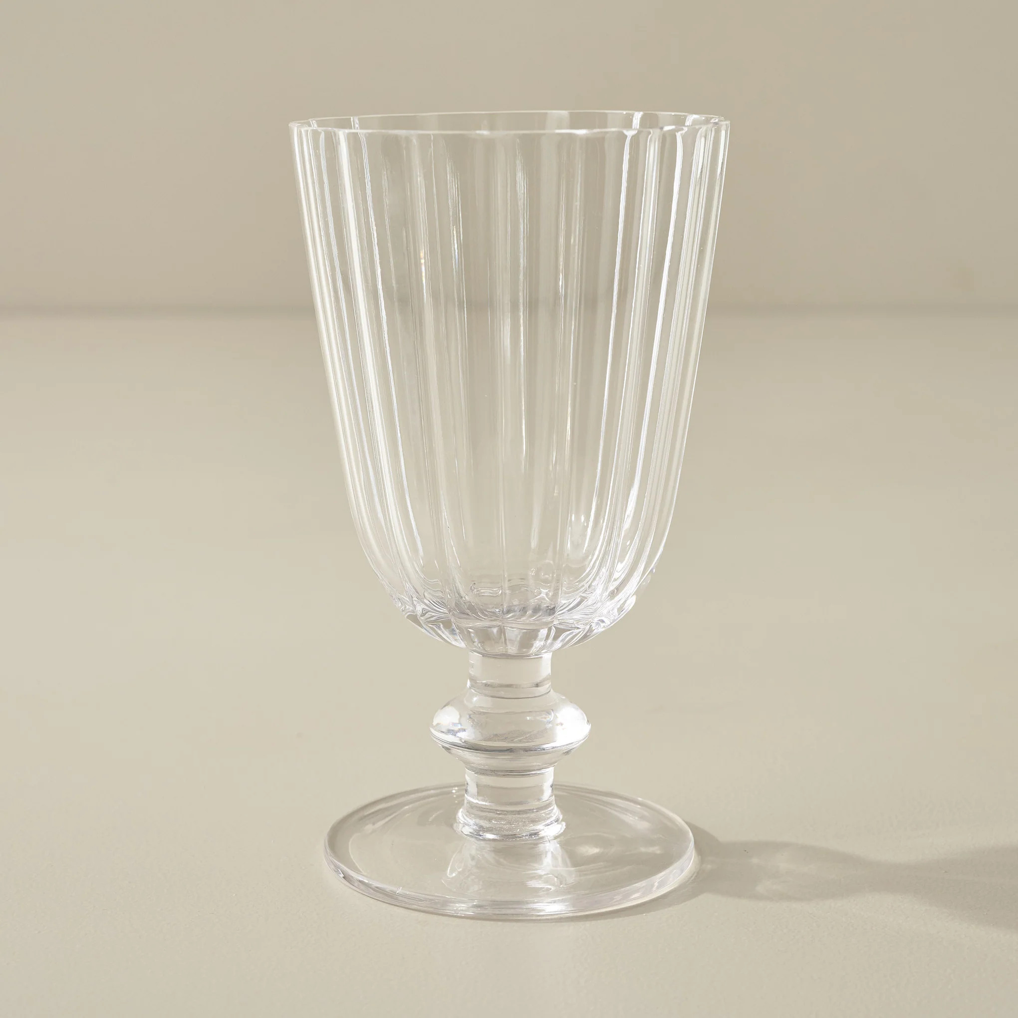 Scalloped Rim Glass Tumbler | Magnolia