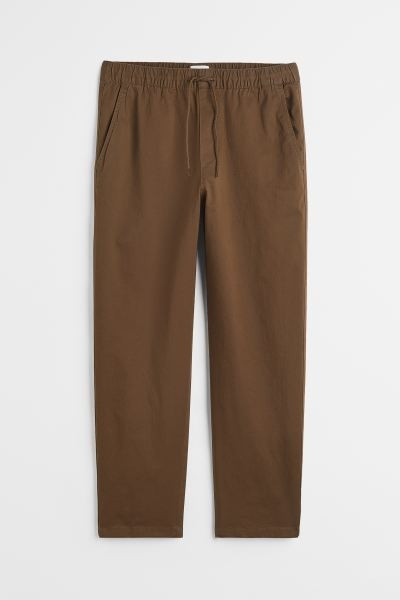 Relaxed Fit Twill Pull-on Pants | H&M (US + CA)