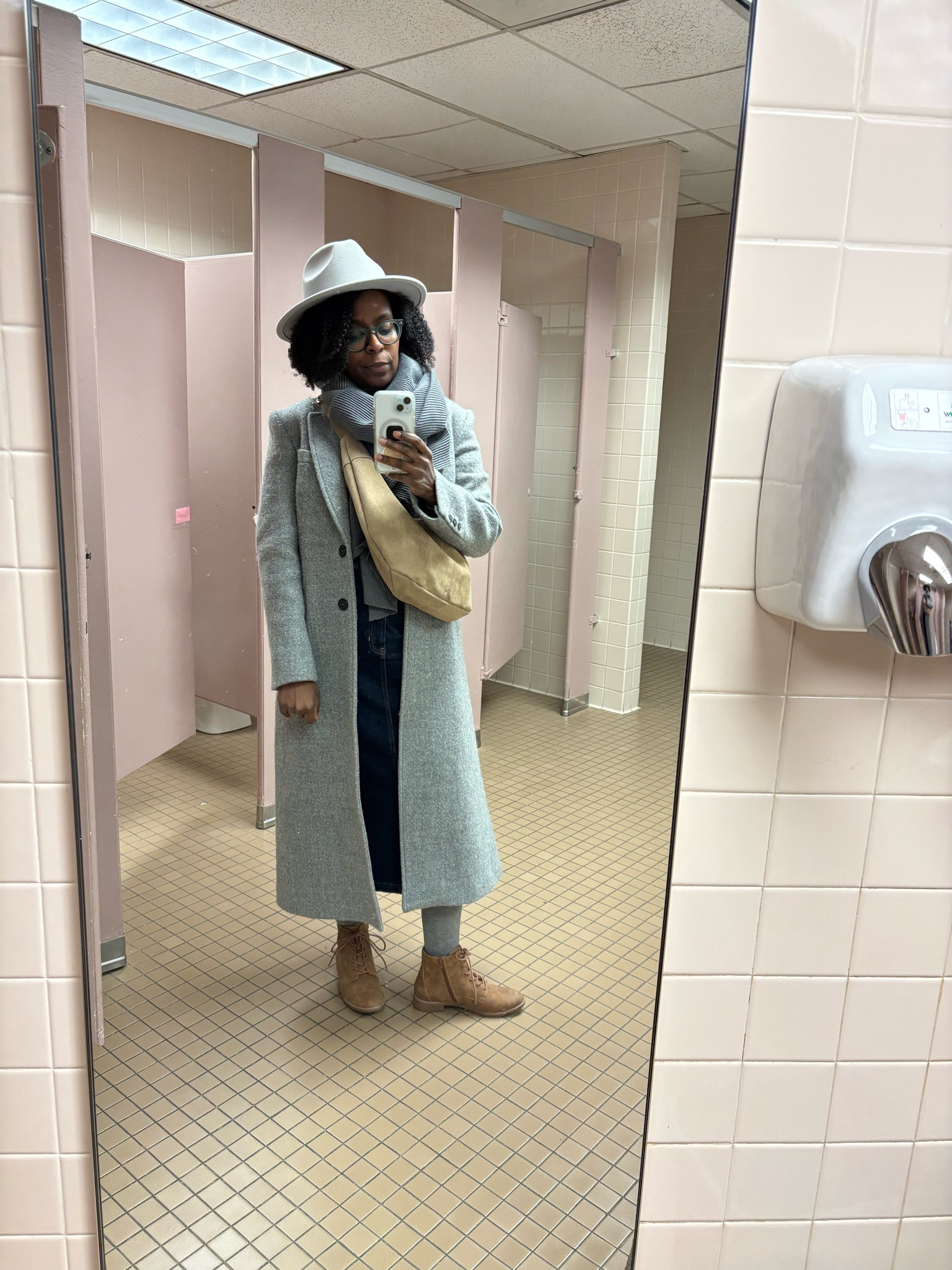 Shopping in the cold earlier this week  

#LTKOver40 #LTKSeasonal