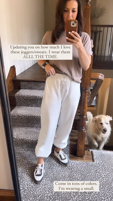Loving these summer sweats/joggers, they are a thicker material making them great for looking put together but comfy. Love the synch ankle and waistband. Wearing a small. 

#LTKActive #LTKfindsunder50 #LTKVideo