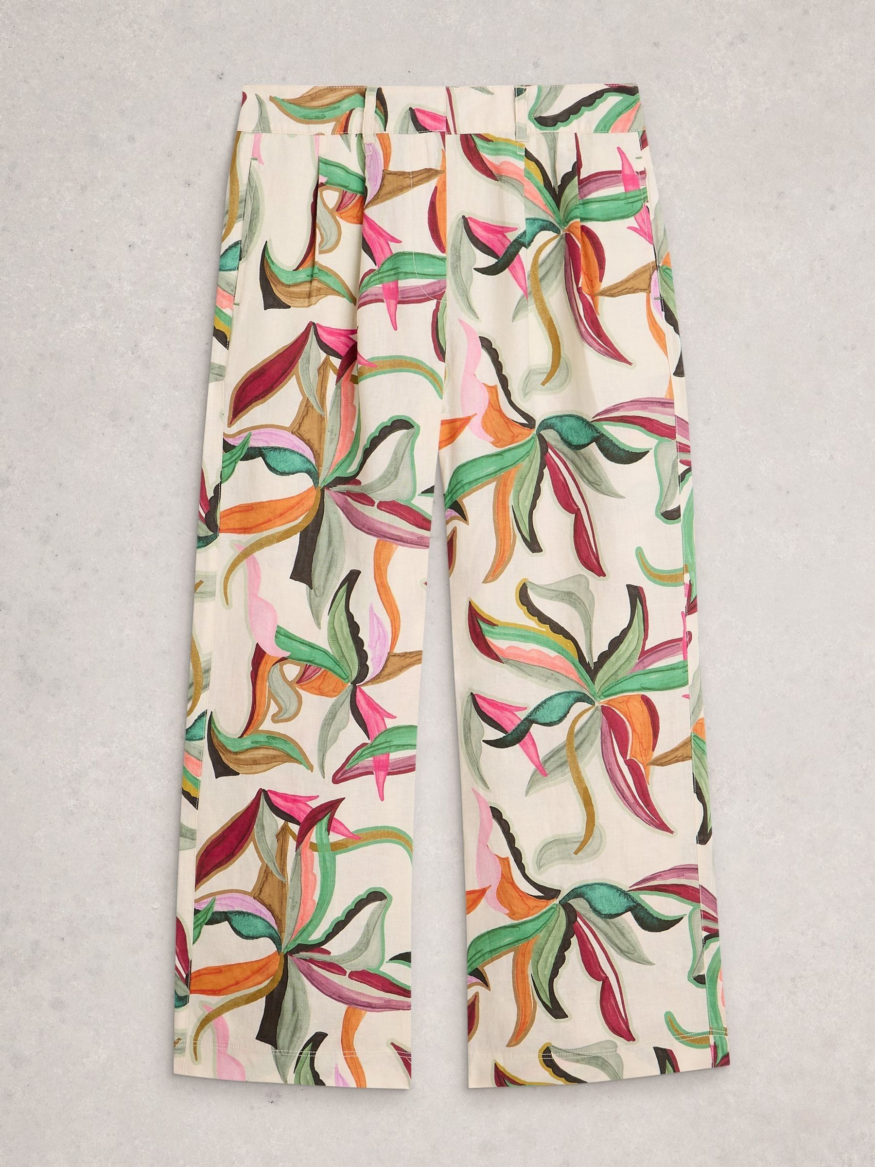 White Stuff White Stuff Natural Sasha Wide Leg Linen Trousers | Next US