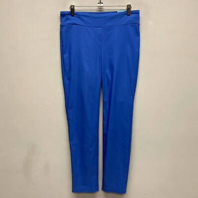 J McLaughlin Blue Shaping Stretch Back Pockets Hi Rise Ankle Pants 8 $158 New  | eBay | eBay US
