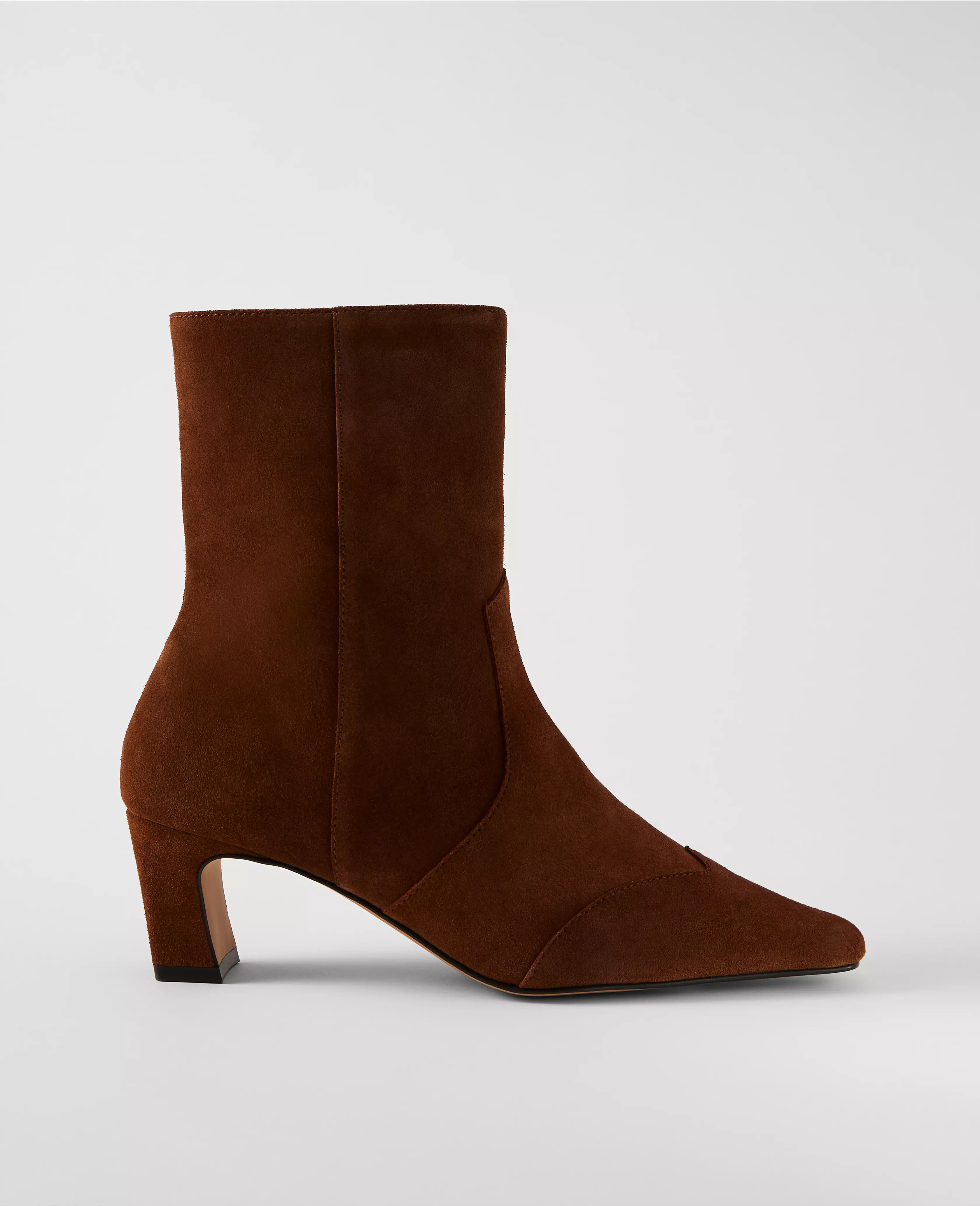 Suede Skinny Heel Bootie | Ann Taylor