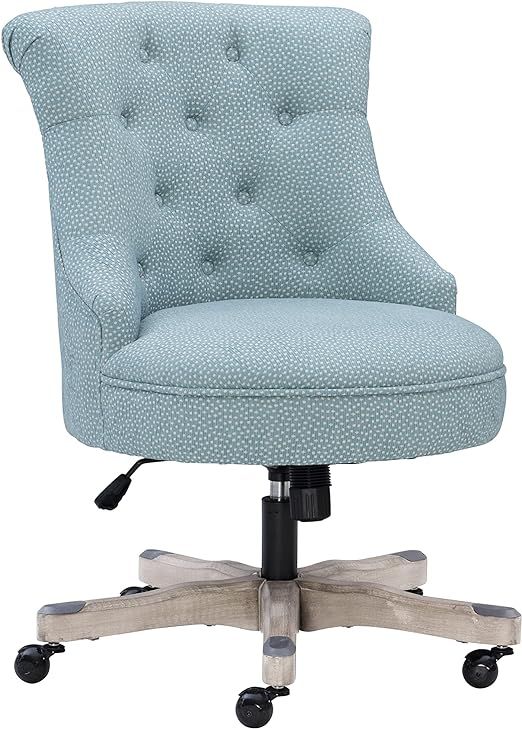 Linon Amzn0240 Talia Light Blue Office Chair, Gray | Amazon (US)
