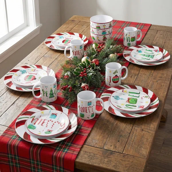 Grissom 16 Piece Stoneware Dinnerware Set - Service for 4 | Wayfair North America