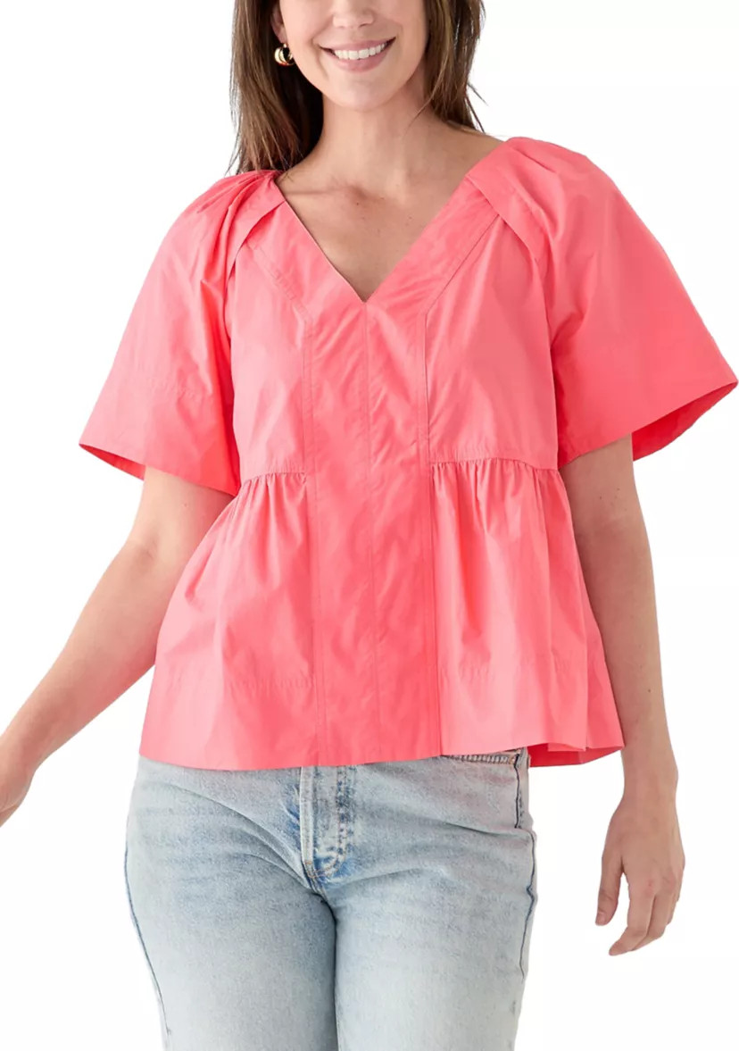 Women's Pleat Shoulder Top | Belk