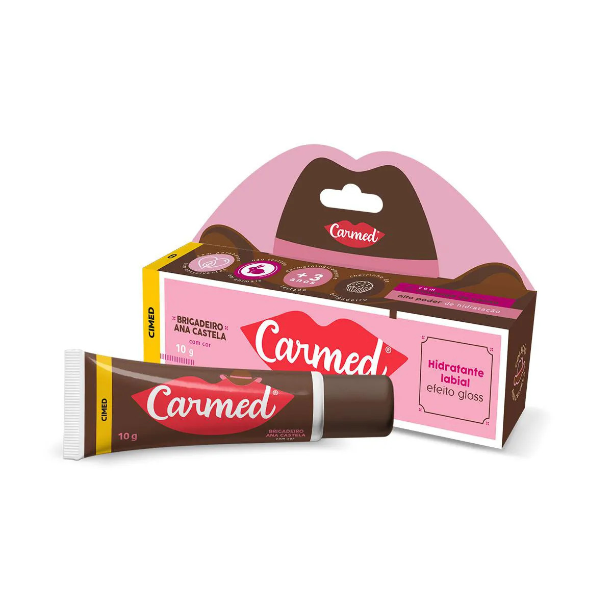 CARMED HIDRATANTE LABIAL ANA CASTELA BRIGADEIRO 10G 1050581 | Drogasil | Drogasil BR