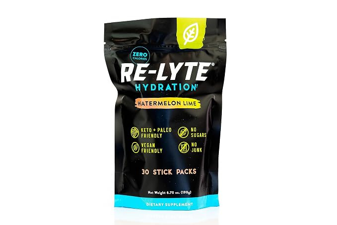 Redmond Re-Lyte Hydration Electrolyte Mix, Watermelon Lime (30 Stick Packs) | Amazon (US)