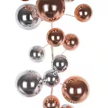 6ft. Rose & Silver Ball Ornament Garland by Ashland® | Michaels Stores