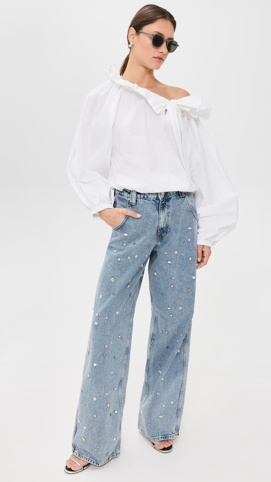 Higg Rhinestone Jeans | Shopbop