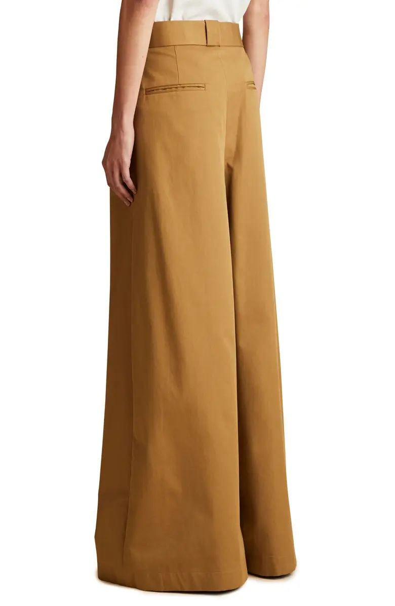 Khaite Rico Cotton Twill Wide Leg Pants | Nordstrom | Nordstrom