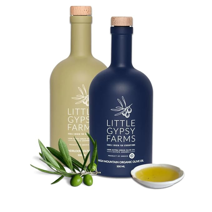 High Mountain Organic & Heirloom EVOO Combo from Little Gypsy Farms | Extra Virgin Olive Oil from... | Amazon (US)
