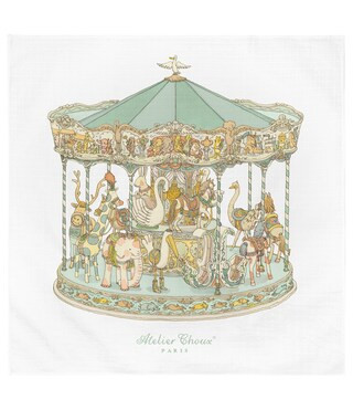 Baby Organic Cotton Carousel Swaddle Blanket | Dillard's