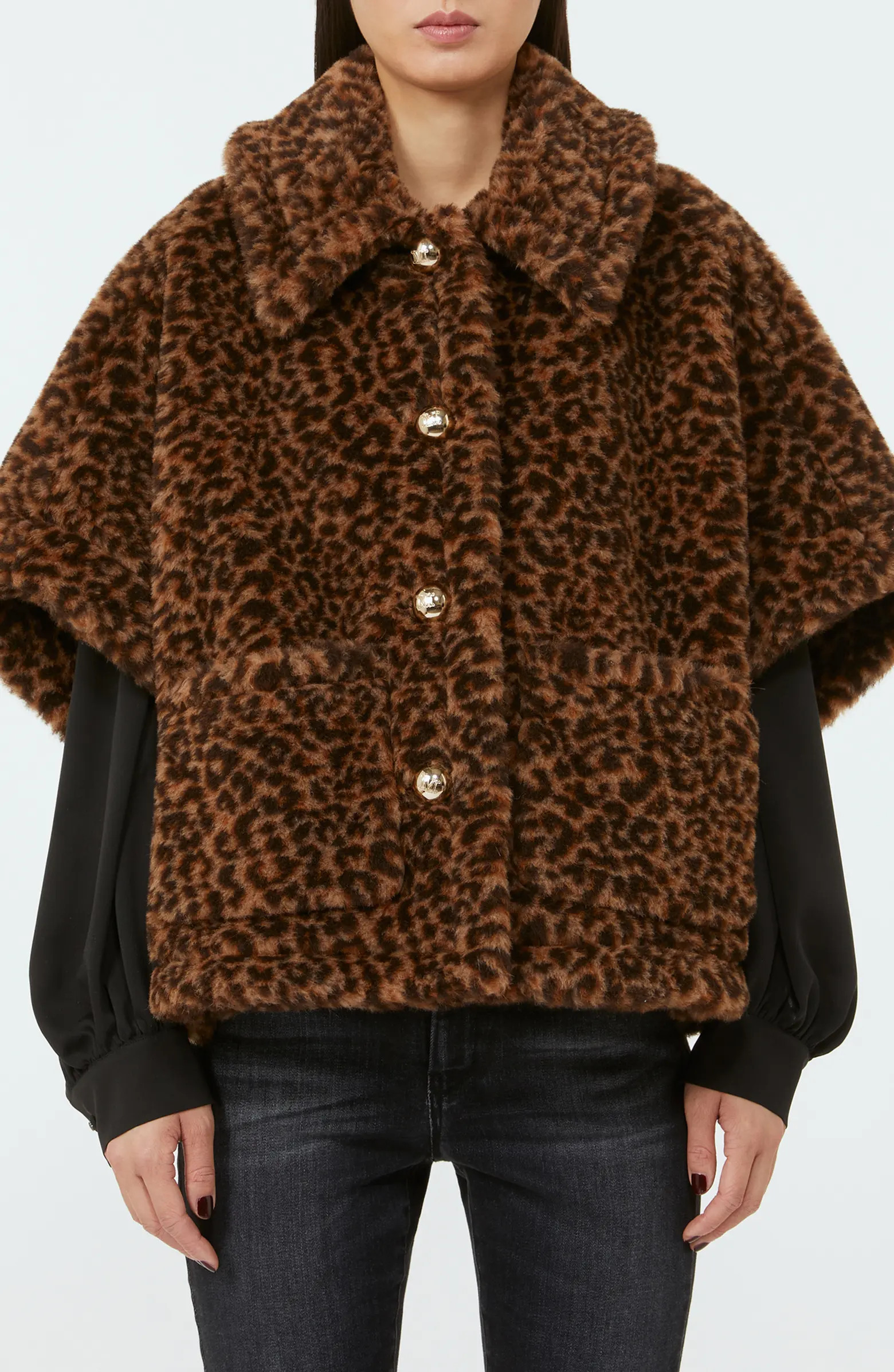 Leopard Print Teddy Bear Cape | Nordstrom