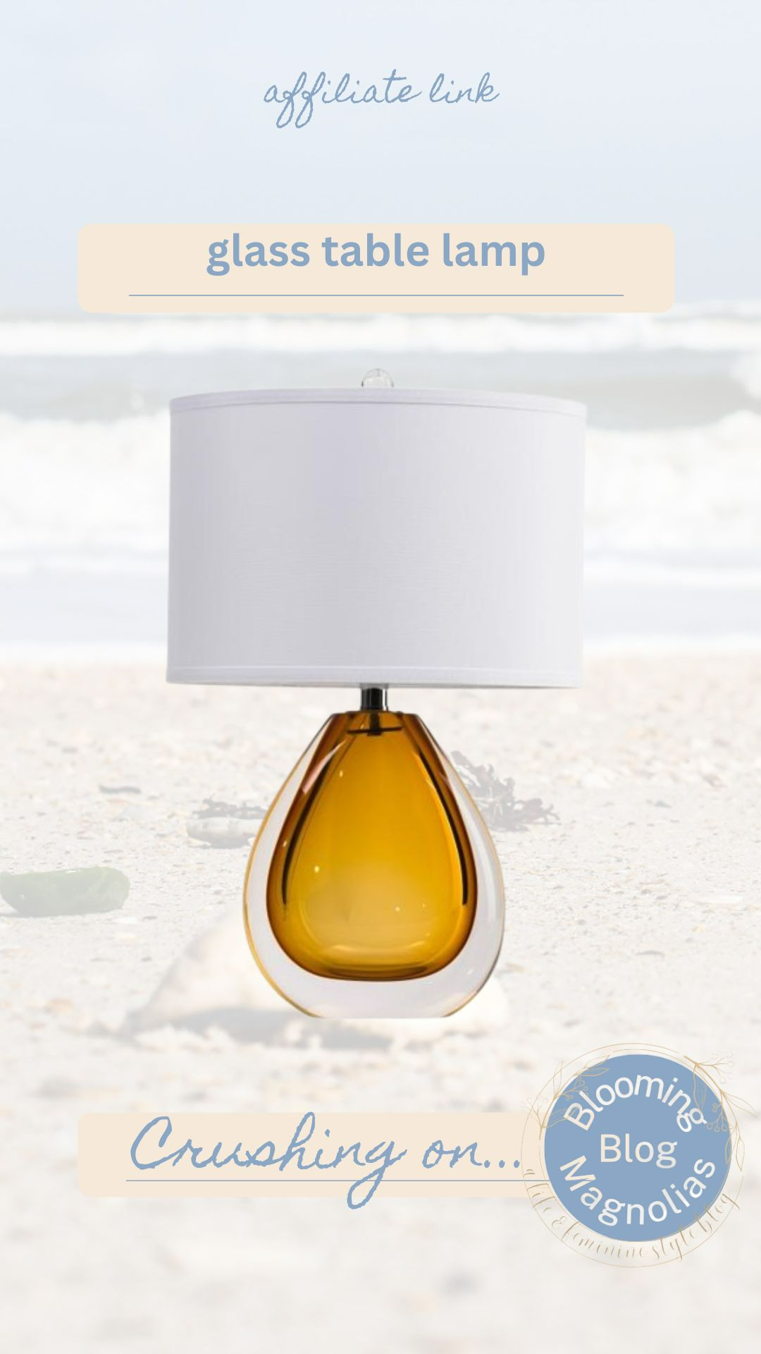 How gorgeous is this glass table lamp? 

 #LTKHome