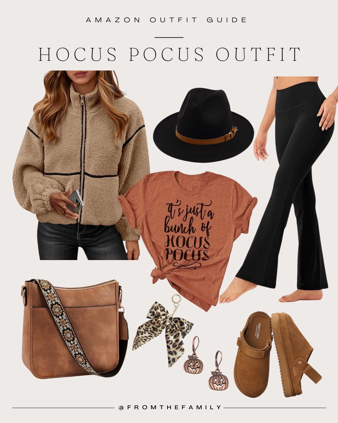 Get cozy + festive this fall with the perfect Hocus Pocus inspired outfit 🍂✨ From the soft sherpa zip-up to the graphic tee, flare leggings, and comfy clogs, this look is made for pumpkin patches, movie nights, and all your Halloween fun. Pair it with fall-ready accessories like a wide-brim hat, crossbody bag, and pumpkin earrings for the ultimate seasonal vibe. 🎃🖤
Shop this Amazon fall outfit and recreate the cutest Hocus Pocus look for spooky season!
#LTKFall #AmazonFinds #FallOutfitIdeas #HalloweenOutfit #LTKSeasonal

#LTKSeasonal #LTKFindsUnder50 #LTKFallSale