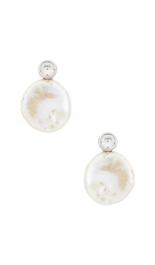Pearl Earrings in Silver | Revolve Clothing (Global)