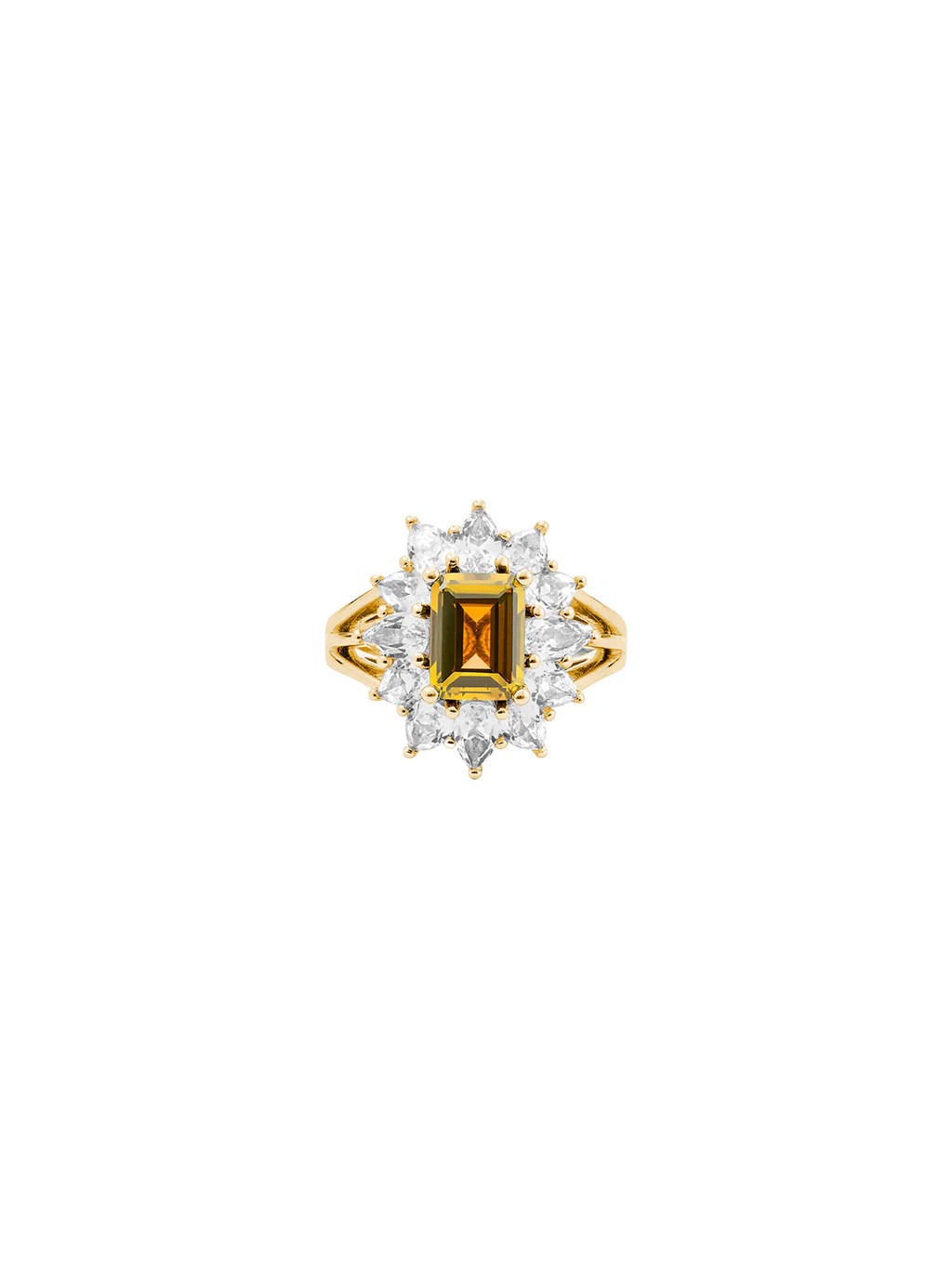 BENSON, LAB YELLOW SAPPHIRE PINKY RING, GOLD | Dorsey