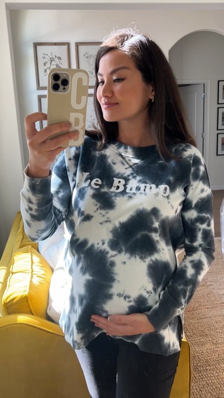 Love this Maternity SweatShirt from target under $25! Says “Le Bump” - so cute! Wearing a small

#LTKbump #LTKunder50