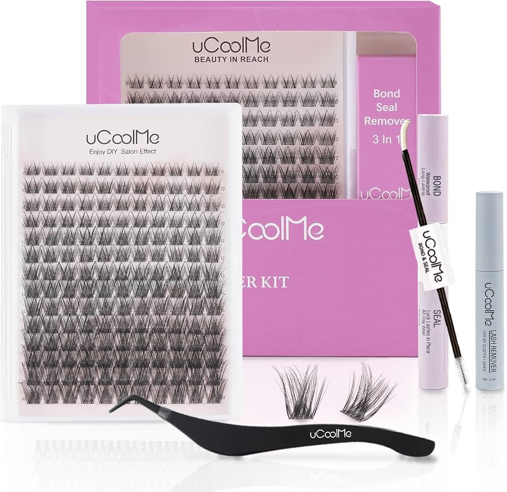 Secret Lash Clusters Kit 8-18mm Natural Eyelash Clusters Kit Slightly Wispy & Spike D Curl - Wide... | Amazon (US)